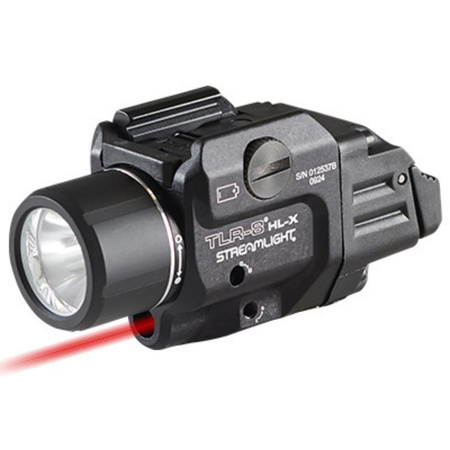Latarka taktyczna, Streamlight TLR-8 HL-X USB, czerwony laser, 1000 lm