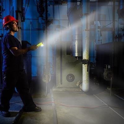 Latarka przemysłowa Dualie 3AA, kolor czarny, 140 lm